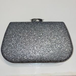 Landry Metallic Textured Minaudiere Clutch